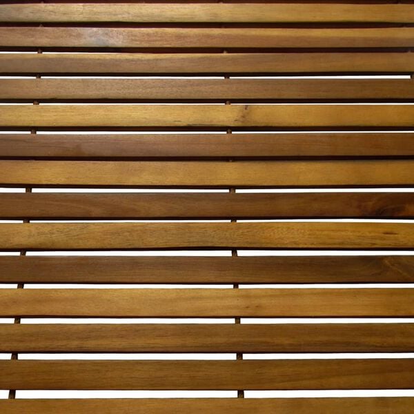 3 pcs Acacia Bath Mat 80 x 50 cm