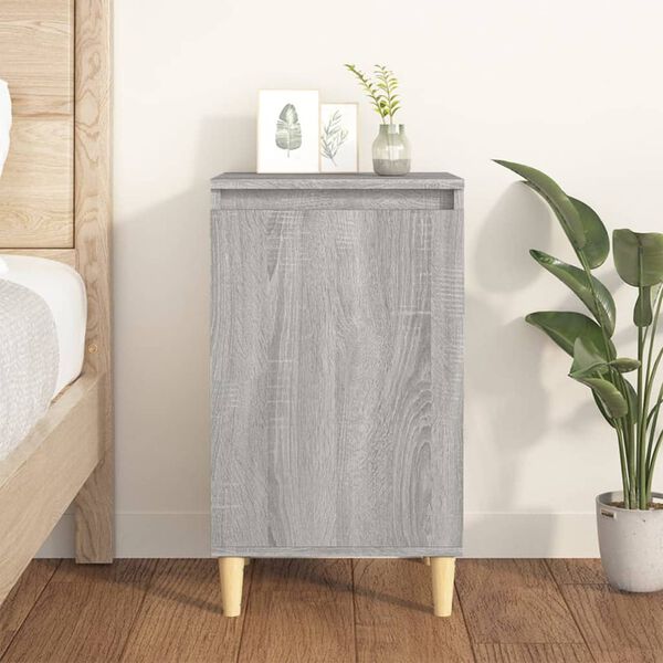 vidaXL Bedside Cabinet Grey Sonoma 40x35x70 cm Engineered Wood