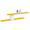 vidaXL Floating Shelf 2 pcs Mustard Yellow 100 x 9 x 2.5 cm Steel