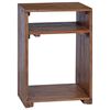 vidaXL Accent Table with Shelf 3 pcs Brown Solid Mahogany Wood