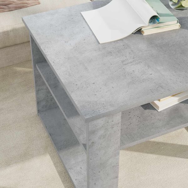 vidaXL Coffee Table Concrete Grey 64 x 54 x 44 cm Engineered Wood