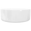 vidaXL Basin Round Ceramic White 40x15 cm