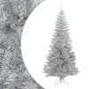 vidaXL Artificial Christmas Tree with Stand Silver 180 cm PET