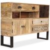vidaXL Sideboard Solid Mango Wood 115x30x80 cm