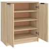 vidaXL Shoe Cabinet Sonoma Oak 59x35x70 cm Engineered Wood
