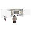 vidaXL Wall-Mounted Coat Rack White 80 x 20 x 30 cm Engineered wood