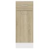 vidaXL Drawer Bottom Cabinet Lyon Sonoma Oak 30x46x81.5 cm Engineered Wood