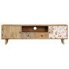 vidaXL TV Cabinet 140x30x40 cm Solid Mango Wood