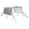 vidaXL 3-bow Bimini Top with Mesh Sidewalls 183x(154-167)x137 cm