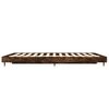 vidaXL Bed Frame without Mattress Smoked Oak 120x190 cm Small Double Engineered Wood