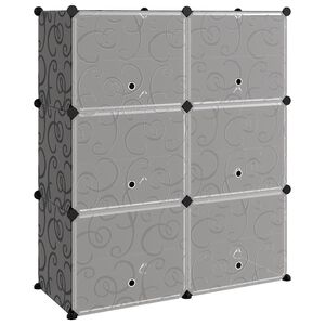 vidaXL Shoe Rack Black 84.5x31x93.5 cm PP