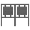 vidaXL Bed Headboard Grey 125.5x4x100 cm Solid Pine Wood