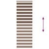 vidaXL Zebra Blind Brown 80x230 cm Fabric Width 75.9 cm Polyester