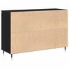 vidaXL Sideboard Black Oak 101.5 x 35 x 70 cm Engineered Wood