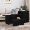 vidaXL Console Table Black Oak 91.5 x 35 x 38.5 cm Engineered Wood