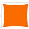 vidaXL Sunshade Sail Oxford Fabric Square 4x4 m Orange