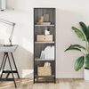 vidaXL Book Cabinet Grey Sonoma 40x35x139 cm Engineered Wood