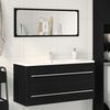 vidaXL Bathroom Sink Cabinet Black Oak 100x38.5x48 cm Engineered Wood