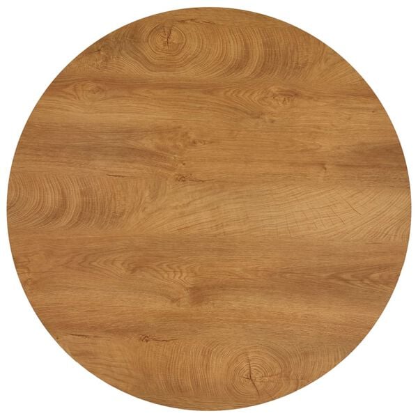 vidaXL Dining Table Oak and Black 90x73.5 cm MDF