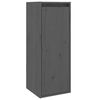 vidaXL Wall Cabinets 2 pcs Grey 30x30x80 cm Solid Wood Pine