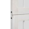 vidaXL Room Divider 5 Panels White Solid Wood Paulownia
