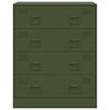 vidaXL Sideboard Olive Green 67x39x83 cm Steel