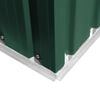 vidaXL Garden Shed Green Metal