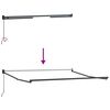 vidaXL Manual Retractable Awning Brown 300x250 cm