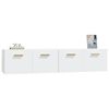 vidaXL Wall Cabinets 2 pcs White 80x35x36.5 cm Engineered Wood