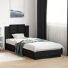 vidaXL Bed Frame with LED without Mattress Black 90x200 cm