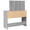 vidaXL Dressing Table with LED Grey Sonoma 100x40x120 cm