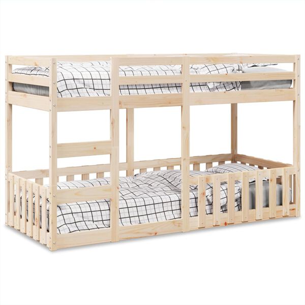 vidaXL Bunk Bed 80x200 cm Solid Wood Pine