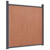 vidaXL Fence Panel Brown 872x186 cm WPC