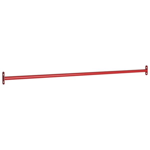 vidaXL Turning Bars 3 pcs 125 cm Steel Red