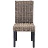 vidaXL Dining Chair 2 pcs Black Wash 45 x 54 x 93 cm