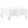 vidaXL Coffee Table High Gloss White 60x60x30 cm Engineered Wood