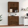 vidaXL Highboard Brown Oak Engineered Wood