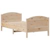 vidaXL Bed Frame without Mattress 75x190 cm Small Single Solid Wood Pine