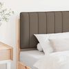 vidaXL Upholstered Headboard Brown and Taupe 75 cm Solid Pine Wood