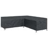 vidaXL Furniture Cover Black 255 x 255 x 80 cm 600D Oxford Fbric
