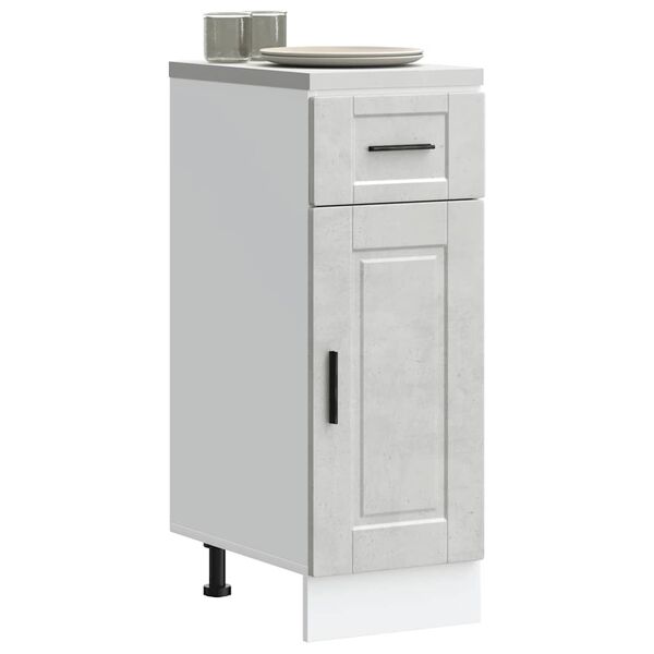 vidaXL Kitchen Base Cabinet&nbsp;Porto Concrete Grey Engineered Wood