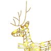 vidaXL LED Reindeers with 80 LEDs 4 pcs Gold PET