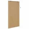 vidaXL Roller Blind with Curtains Manual Brown 110 x 220 cm Bamboo