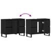 vidaXL Bathroom Cabinet Black Oak 80 x 33 x 60 cm Engineered Wood