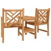 vidaXL Outdoor Chairs Brown 152 x 63 x 89 cm Solid teak wood