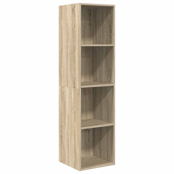 vidaXL Wall-mounted TV Cabinet Sonoma Oak 37x37x142.5 cm Engineered Wood