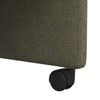 vidaXL Dining Chairs with Wheels 2 pcs Army green 58 x 67 x 97 cm