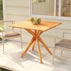 vidaXL Garden Table 85x85x75 cm Solid Wood Acacia