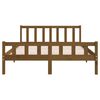 vidaXL Bed Frame without Mattress Honey Brown Solid Wood King Size