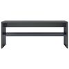 vidaXL Coffee Table High Gloss Grey 100x40x40 cm Engineered Wood